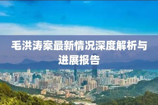 毛洪涛案最新情况深度解析与进展报告
