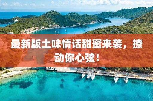 最新版土味情话甜蜜来袭，撩动你心弦！