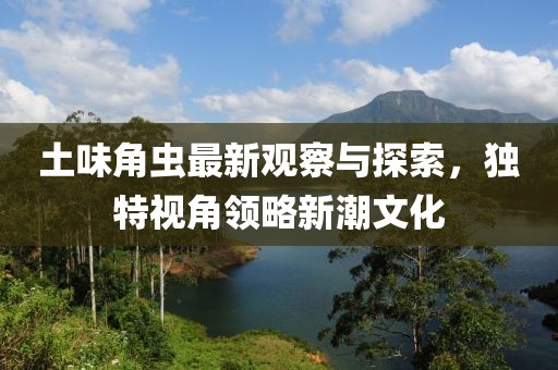 土味角虫最新观察与探索，独特视角领略新潮文化