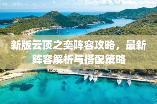 新版云顶之奕阵容攻略，最新阵容解析与搭配策略