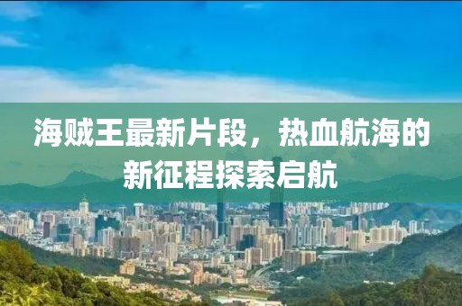海贼王最新片段，热血航海的新征程探索启航