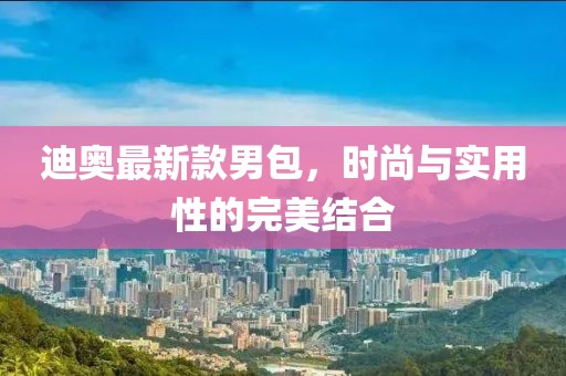 迪奥最新款男包，时尚与实用性的完美结合