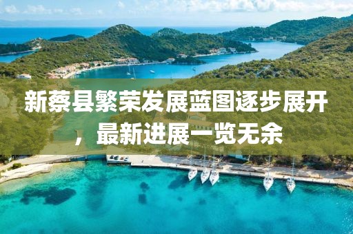 新蔡县繁荣发展蓝图逐步展开，最新进展一览无余