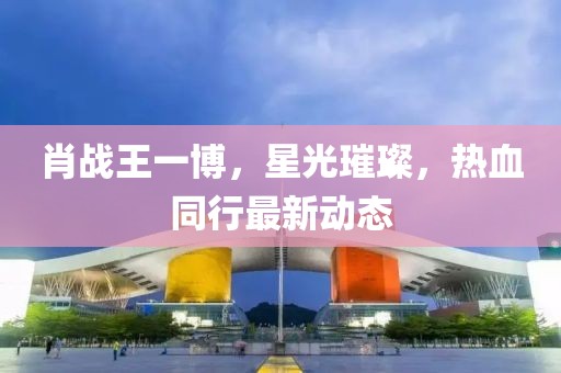 肖战王一博，星光璀璨，热血同行最新动态