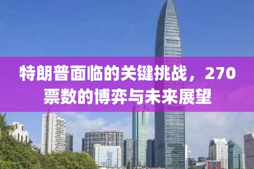 特朗普面临的关键挑战，270票数的博弈与未来展望