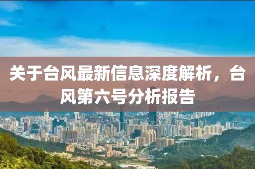 关于台风最新信息深度解析，台风第六号分析报告