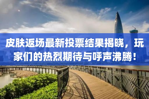 皮肤返场最新投票结果揭晓，玩家们的热烈期待与呼声沸腾！