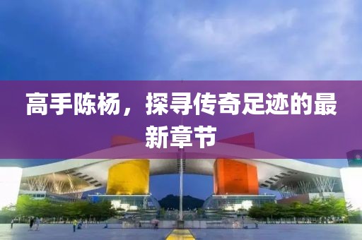 高手陈杨，探寻传奇足迹的最新章节