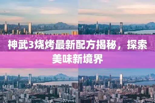 神武3烧烤最新配方揭秘，探索美味新境界