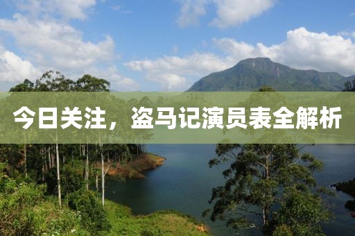 今日关注，盗马记演员表全解析