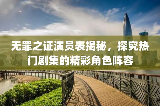 无罪之证演员表揭秘，探究热门剧集的精彩角色阵容