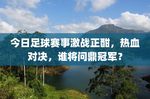 今日足球赛事激战正酣，热血对决，谁将问鼎冠军？