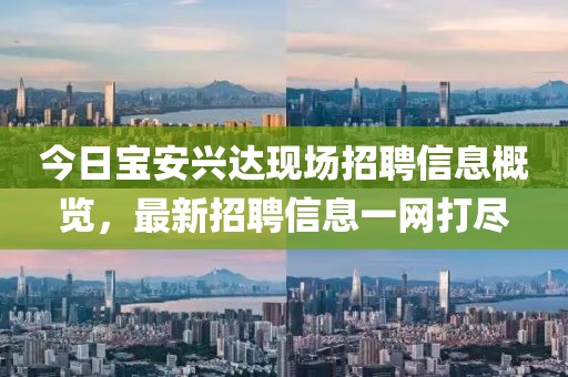 今日宝安兴达现场招聘信息概览，最新招聘信息一网打尽