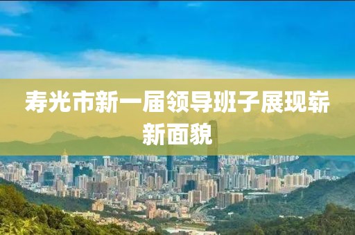 寿光市新一届领导班子展现崭新面貌