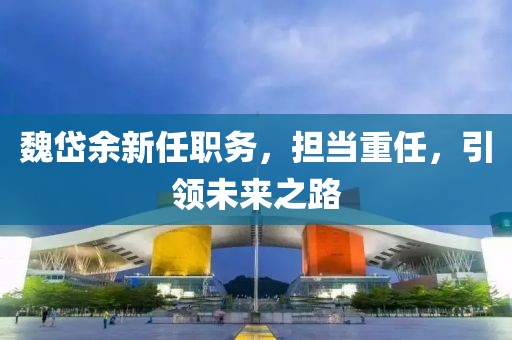 魏岱余新任职务，担当重任，引领未来之路