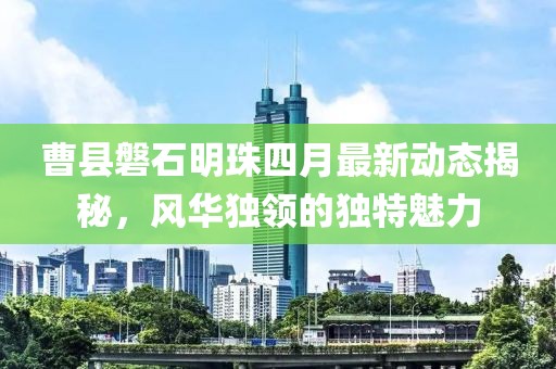 曹县磐石明珠四月最新动态揭秘，风华独领的独特魅力