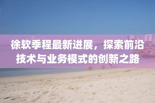 徐软季程最新进展，探索前沿技术与业务模式的创新之路