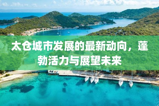 太仓城市发展的最新动向，蓬勃活力与展望未来