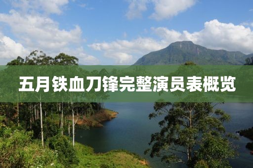 五月铁血刀锋完整演员表概览