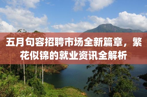 五月句容招聘市场全新篇章，繁花似锦的就业资讯全解析