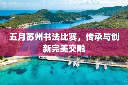五月苏州书法比赛，传承与创新完美交融