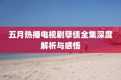 五月热播电视剧孽债全集深度解析与感悟