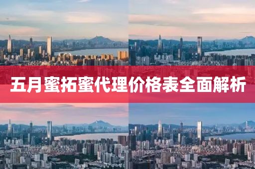 五月蜜拓蜜代理价格表全面解析
