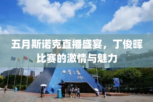 五月斯诺克直播盛宴，丁俊晖比赛的激情与魅力