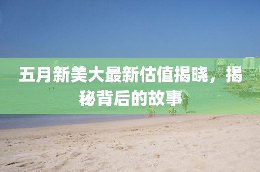 五月新美大最新估值揭晓，揭秘背后的故事
