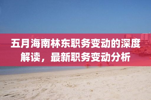 五月海南林东职务变动的深度解读，最新职务变动分析