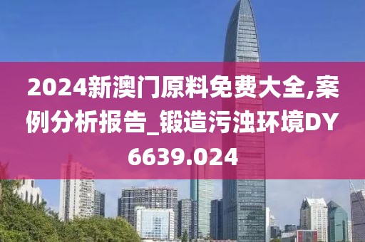2024新澳门原料免费大全,案例分析报告_锻造污浊环境DY6639.024