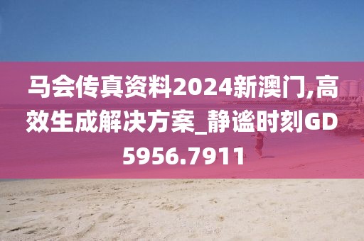 马会传真资料2024新澳门,高效生成解决方案_静谧时刻GD5956.7911