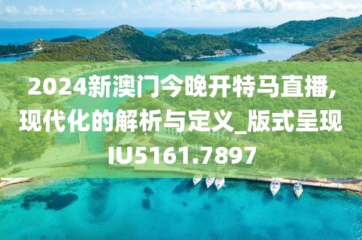 2024新澳门今晚开特马直播,现代化的解析与定义_版式呈现IU5161.7897