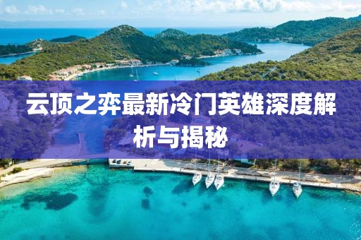 云顶之弈最新冷门英雄深度解析与揭秘