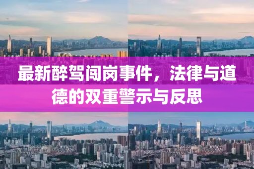 最新醉驾闯岗事件，法律与道德的双重警示与反思