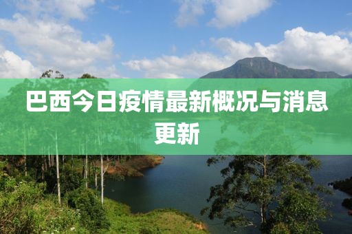 巴西今日疫情最新概况与消息更新