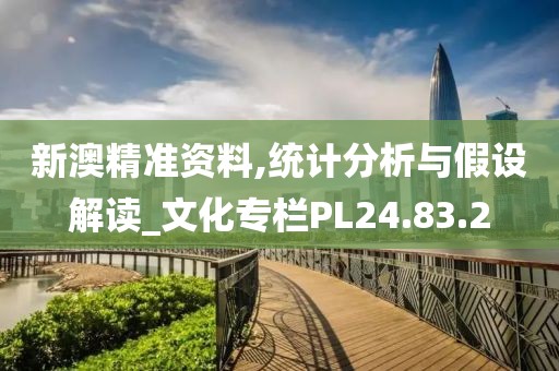 新澳精准资料,统计分析与假设解读_文化专栏PL24.83.2