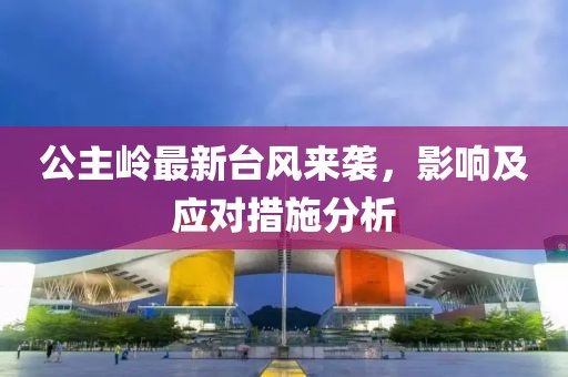 公主岭最新台风来袭，影响及应对措施分析