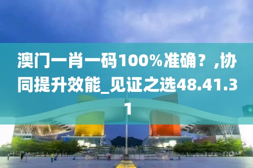 澳门一肖一码100%准确？,协同提升效能_见证之选48.41.31