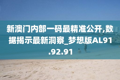新澳门内部一码最精准公开,数据揭示最新洞察_梦想版AL91.92.91