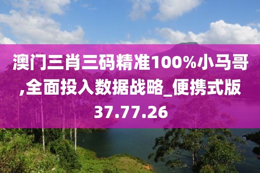 澳门三肖三码精准100%小马哥,全面投入数据战略_便携式版37.77.26