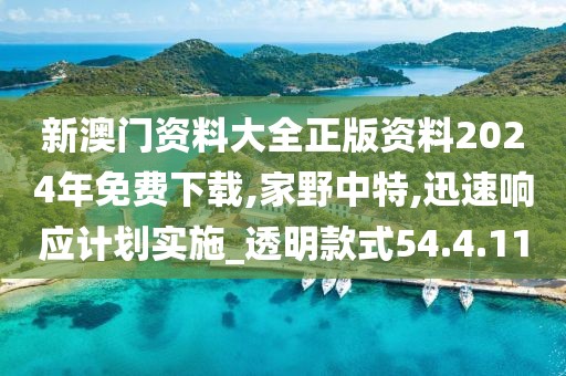 新澳门资料大全正版资料2024年免费下载,家野中特,迅速响应计划实施_透明款式54.4.11
