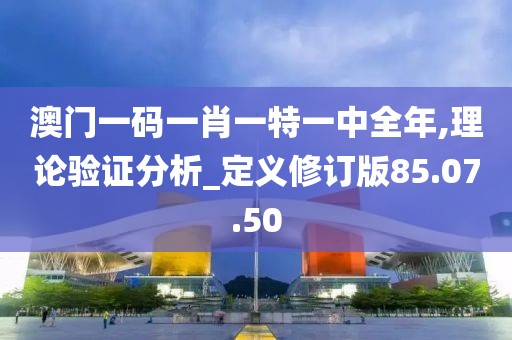 澳门一码一肖一特一中全年,理论验证分析_定义修订版85.07.50