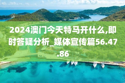 2024澳门今天特马开什么,即时答疑分析_媒体宣传篇56.47.86