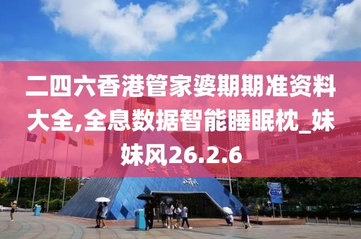 二四六香港管家婆期期准资料大全,全息数据智能睡眠枕_妹妹风26.2.6