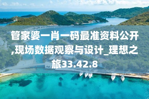 管家婆一肖一码最准资料公开,现场数据观察与设计_理想之旅33.42.8