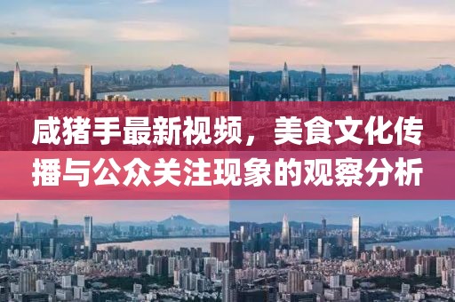 咸猪手最新视频，美食文化传播与公众关注现象的观察分析
