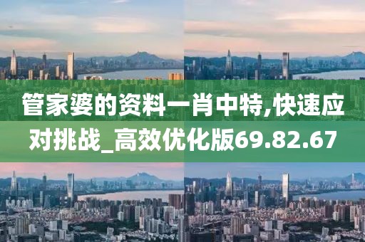 管家婆的资料一肖中特,快速应对挑战_高效优化版69.82.67
