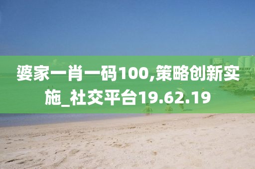 婆家一肖一码100,策略创新实施_社交平台19.62.19