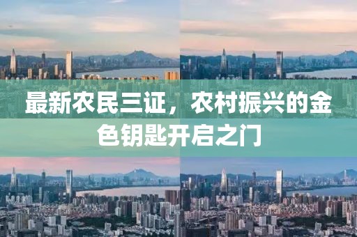 最新农民三证，农村振兴的金色钥匙开启之门